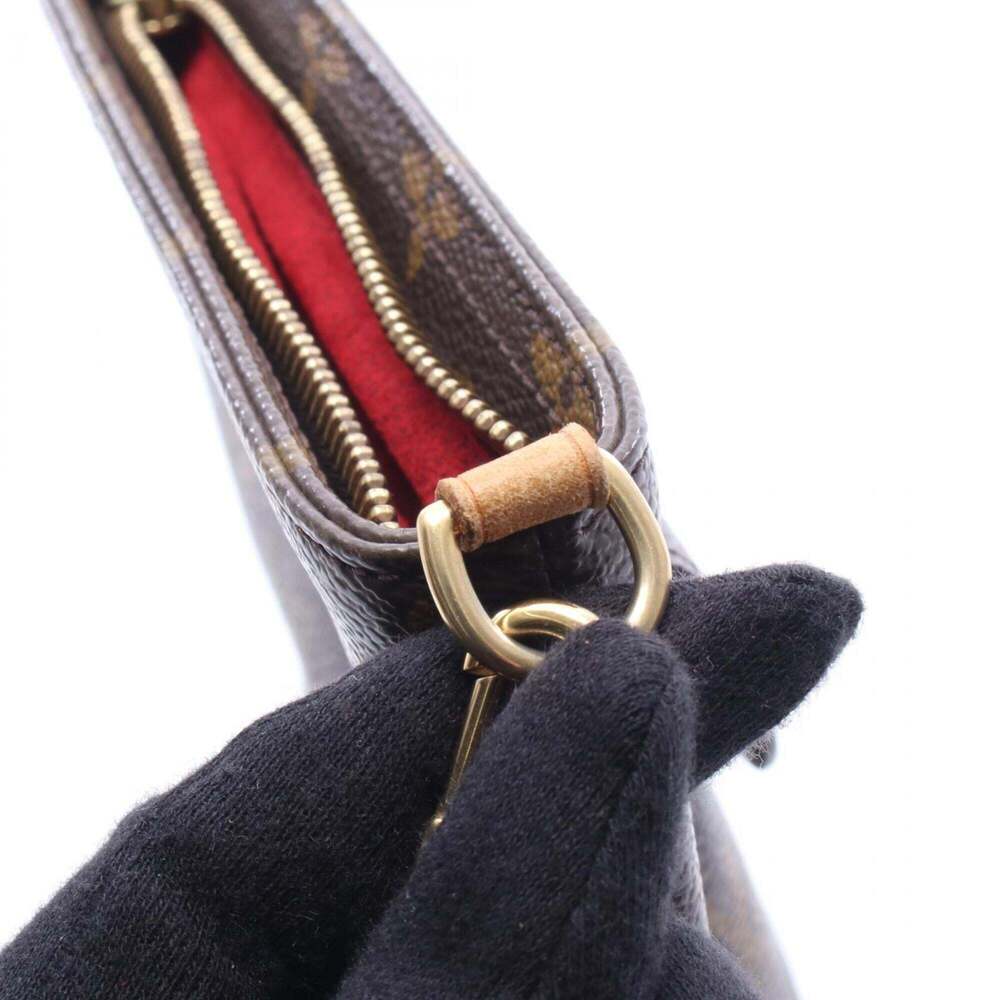 LOUIS VUITTON Brown Monogram Leather Pouch - Picture 7 of 7
